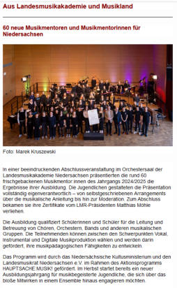 Aktuelle Berichterstattung 04-2025 vom LMR NS